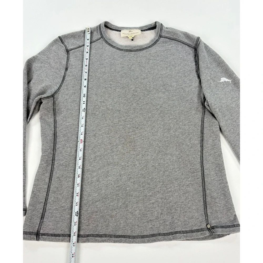 Tommy Bahama Reversible Long Sleeve Thermal Shirt Gray Men's Large Sleepwear